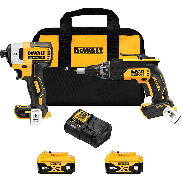 DEWALT 20V MAX XR Drywall Screwgun & Impact Driver Combo Kit