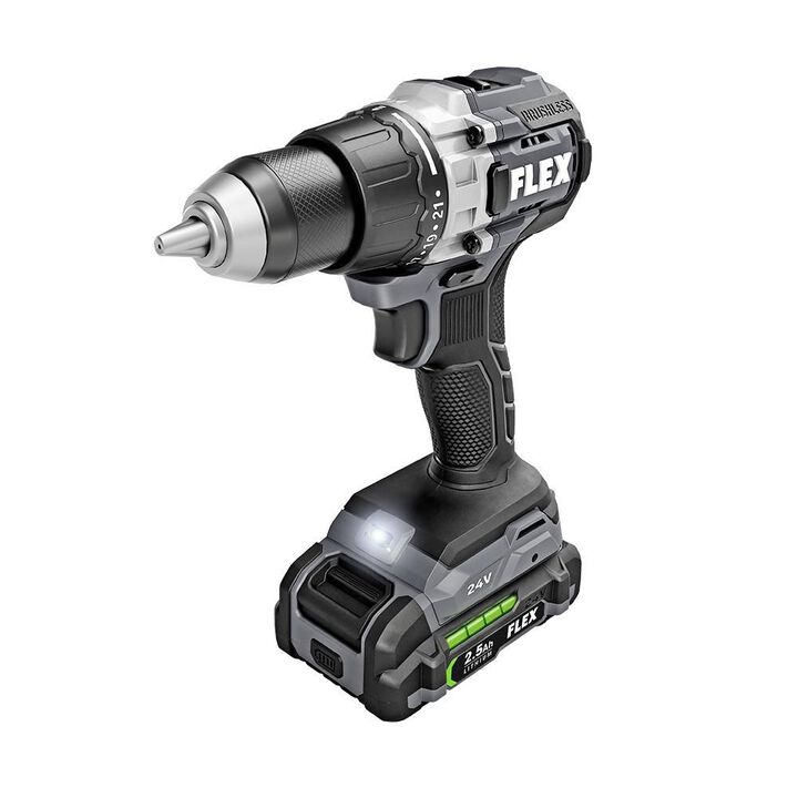 FLEX 24V Brushless 1/2-In. 2-Speed Drill Driver Kit, large image number 2