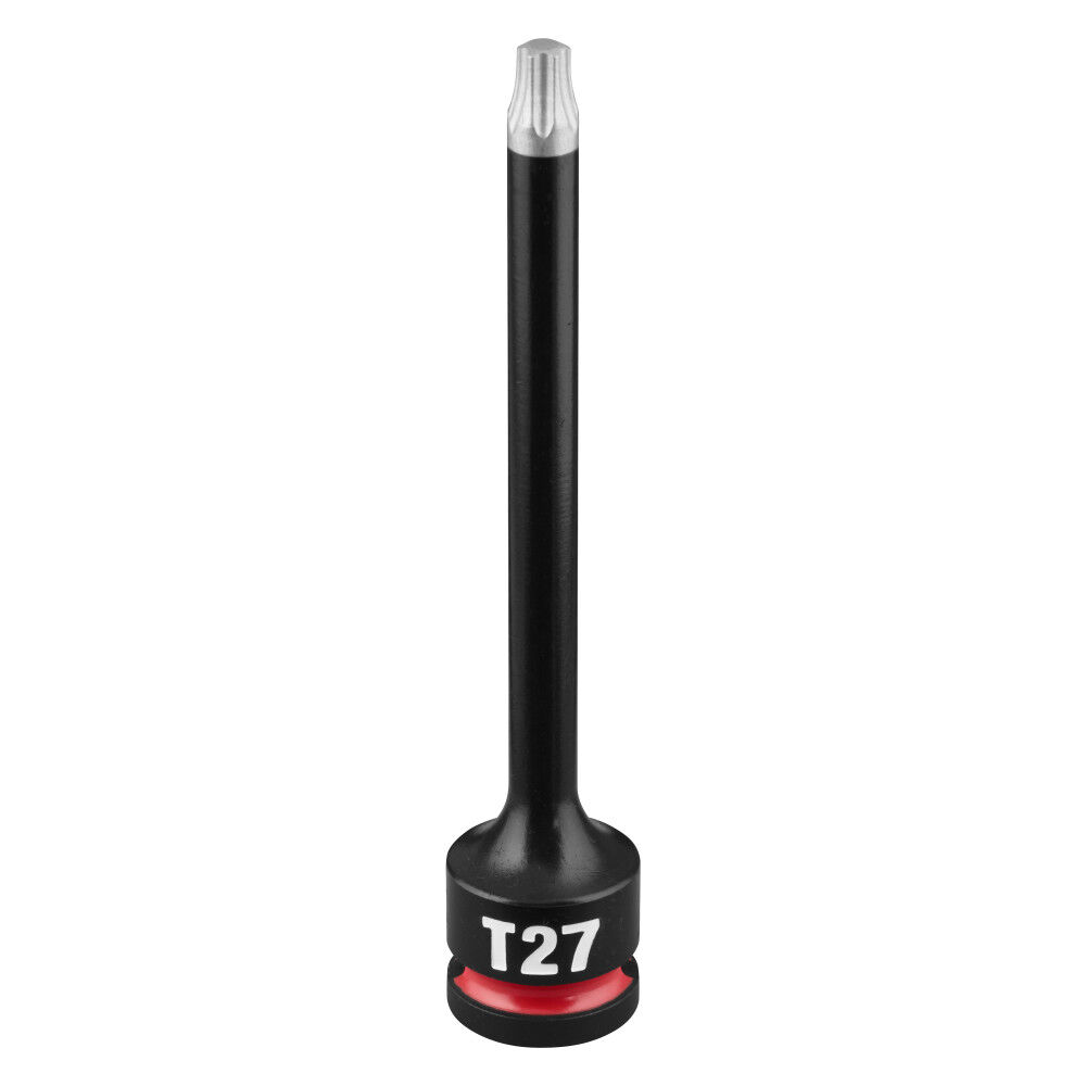 Milwaukee SHOCKWAVE Impact Duty 3/8 Inch Drive 4 Inch Torx T27 Bit Socket - 49-66-7349