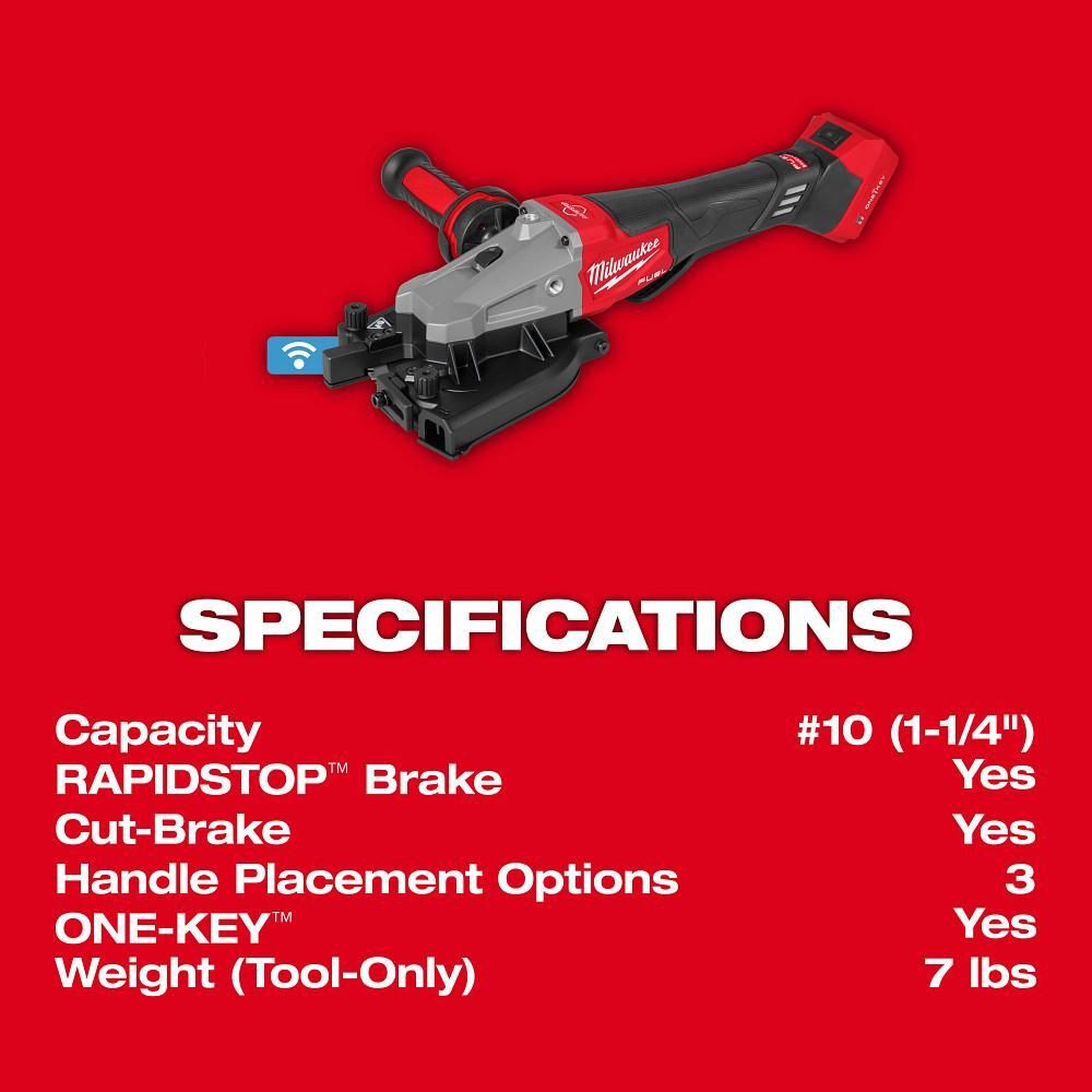 Milwaukee M18 FUEL #10 1-1/4 Inch Rebar Cutter (Bare Tool), large image number 7