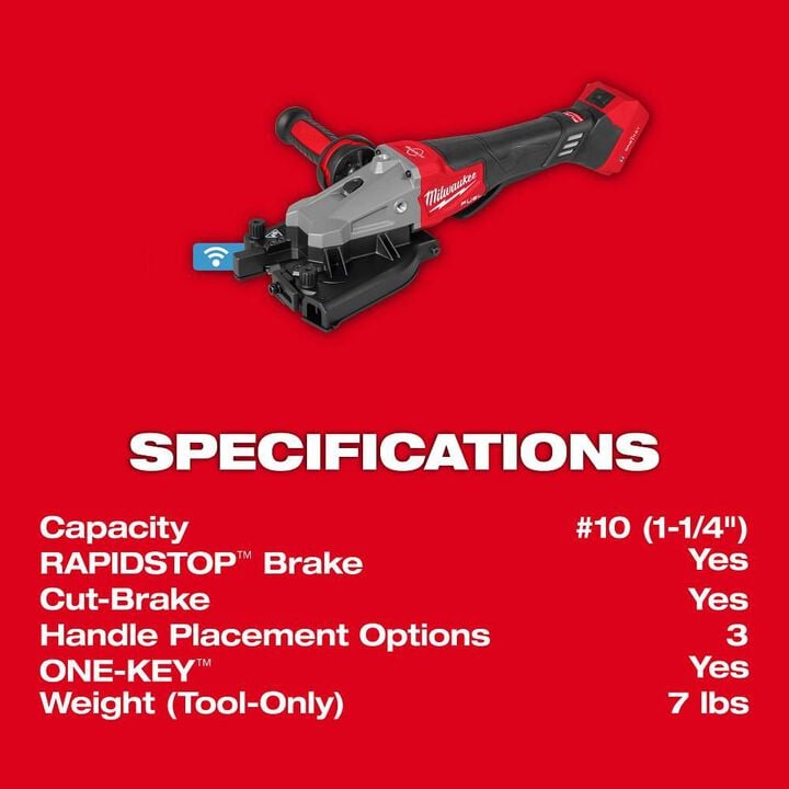 Milwaukee M18 FUEL #10 1-1/4 Inch Rebar Cutter (Bare Tool), large image number 6