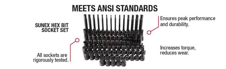 Sunex 3/8 In. Drive Master Hex Bit Impact Socket Set 84 Pc, large image number 7