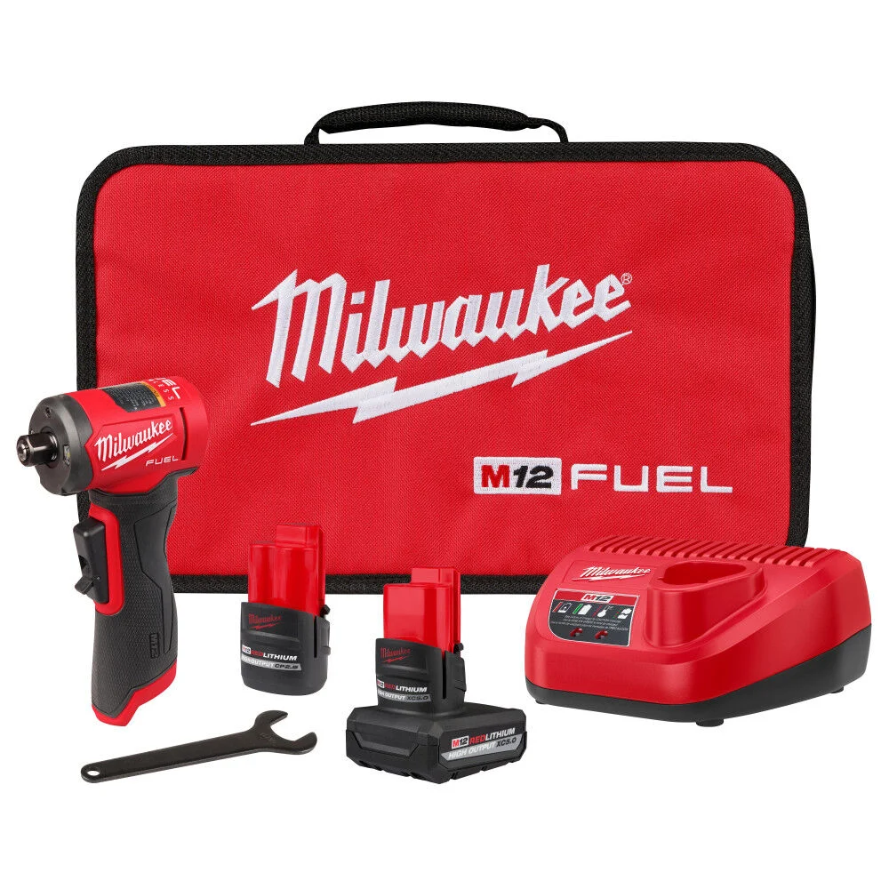 Milwaukee M12 FUEL 1/4 Inch Right Angle Die Grinder Kit, large image number 1