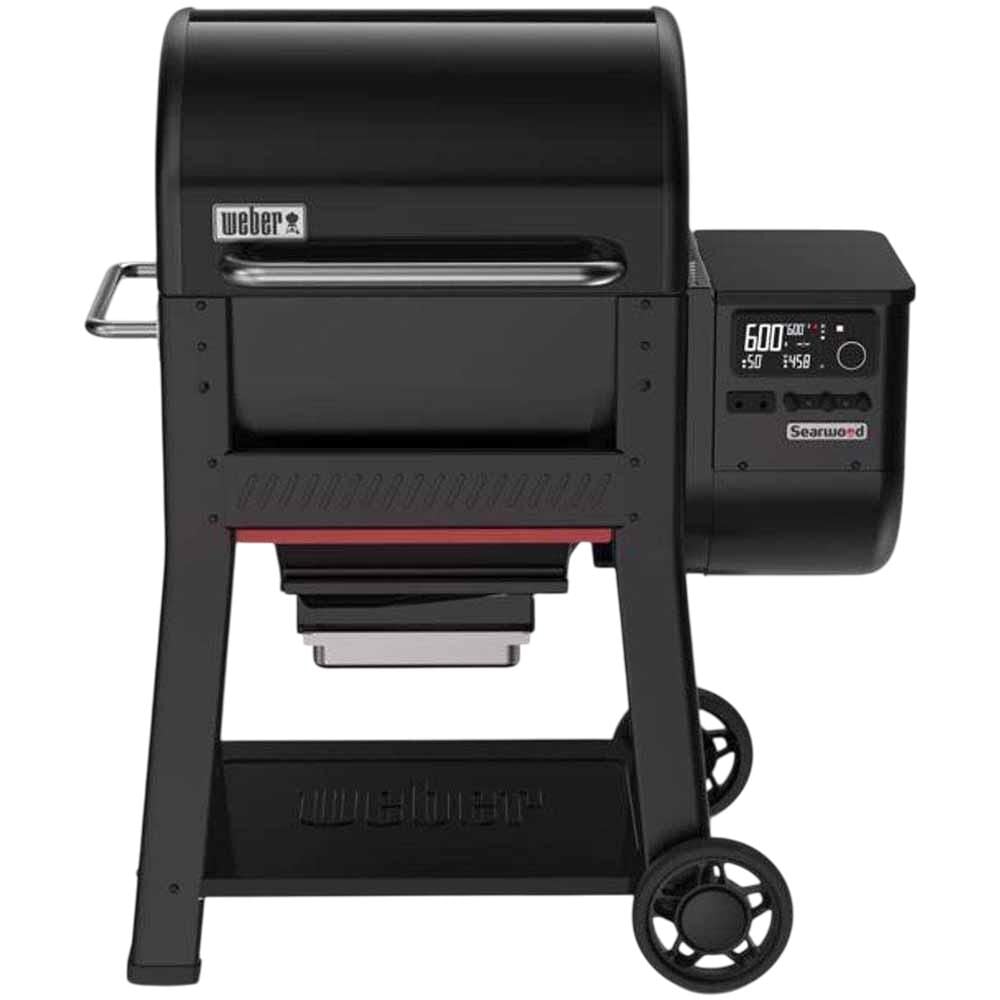 Weber Searwood 600 648 Sq.-Inch Cooking Area 120V Wood Fired Pellet, Black - 1500120