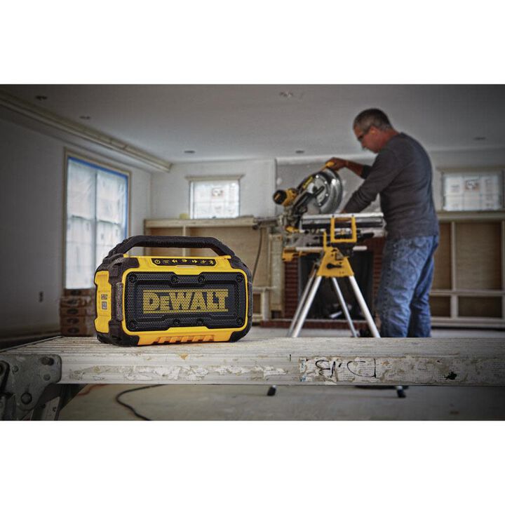 DEWALT 12V/20V MAX Jobsite Bluetooth Speaker with 20V MAX 3Ah Battery 4 Pack Bundle, large image number 7