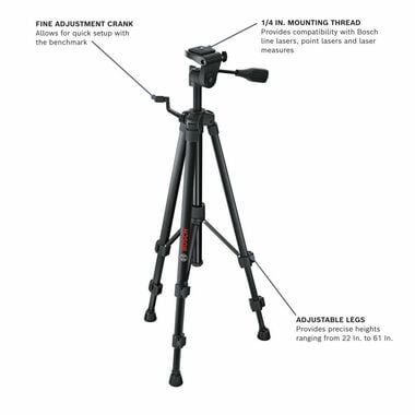 Bosch 61 Inch Compact Tripod, large image number 2