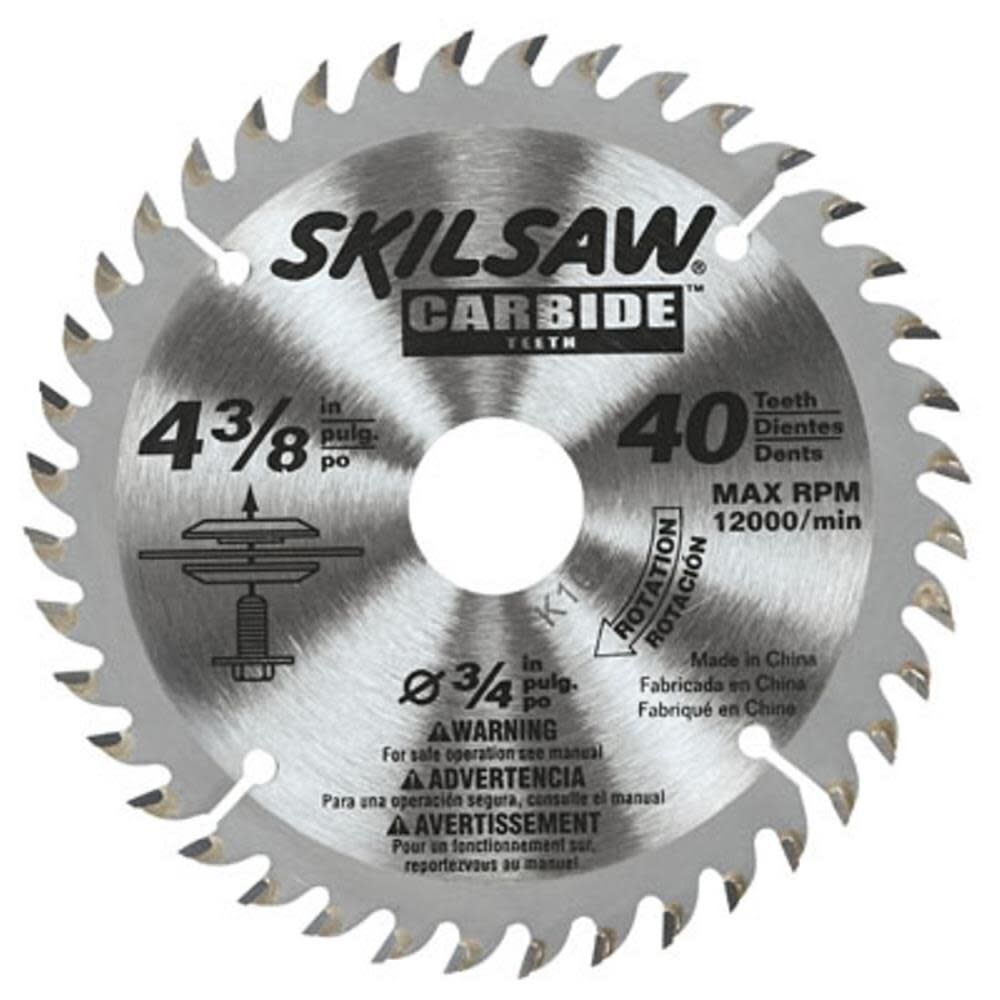 SKIL 4-3/8 In. x 40 Flooring Saw Blade, large image number 1