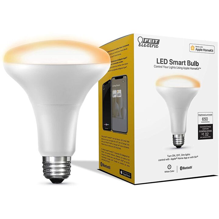 Feit Electric 65W BR30 Apple HomeKit LED Smart Bulb 1pk, large image number 1