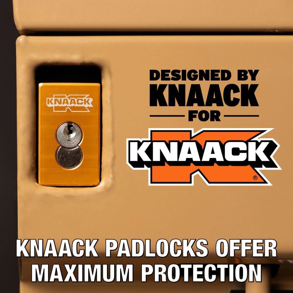Knaack Model 89 47.8 Cu-Ft. Tan Steel Piano Box with 3KL