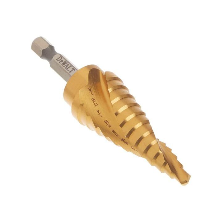 DEWALT 3/16 In. to 7/8 In. Impact Ready Step Drill Bit, large image number 1
