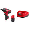 Milwaukee M12 12V Cordless 1/4 InchHexScrewdriverKit, small image number 1