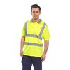 Portwest Yellow Hi-Vis Short Sleeve Polo Shirt - 5XL, small