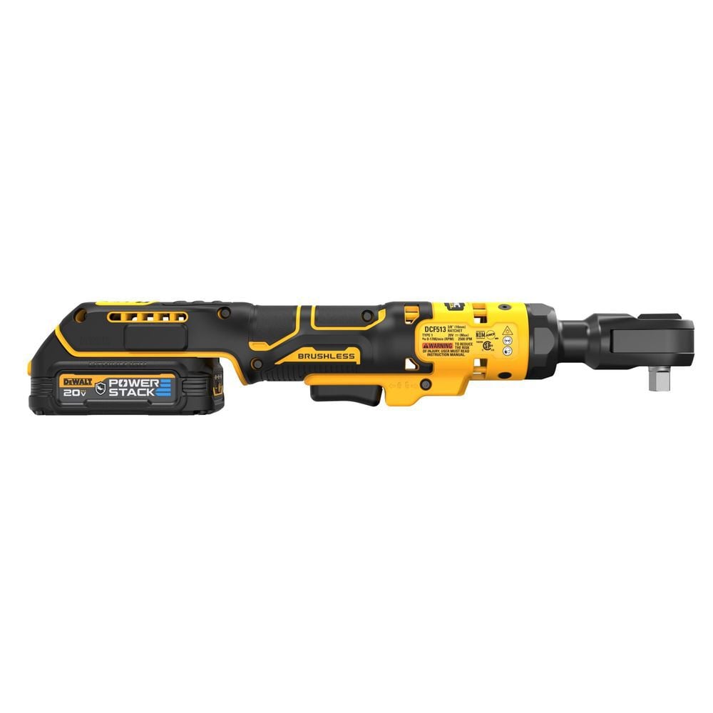 DEWALT 20V 3/8" Ratchet With POWERSTACK Battery, large image number 4