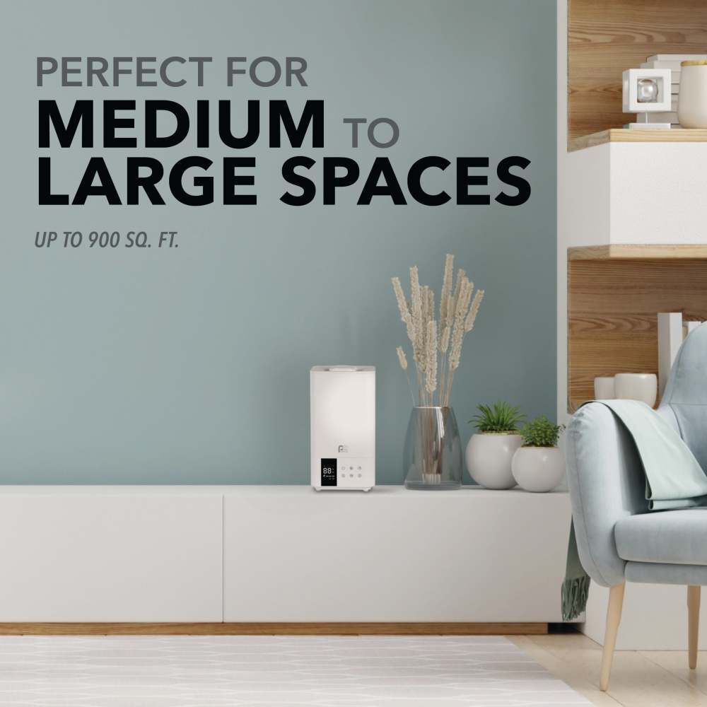 Perfect Aire 1.32 Gallon 538 Sq Ft Cool/Warm Mist Hybrid Humidifier, large image number 2