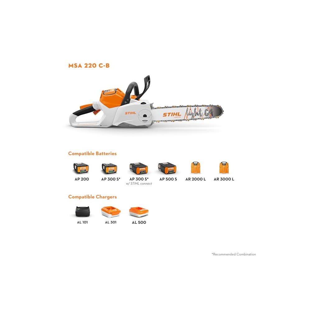 Stihl MSA 220 C-B Chainsaw (BareTool), AP 200 Battery & Charger Bundle, large image number 5