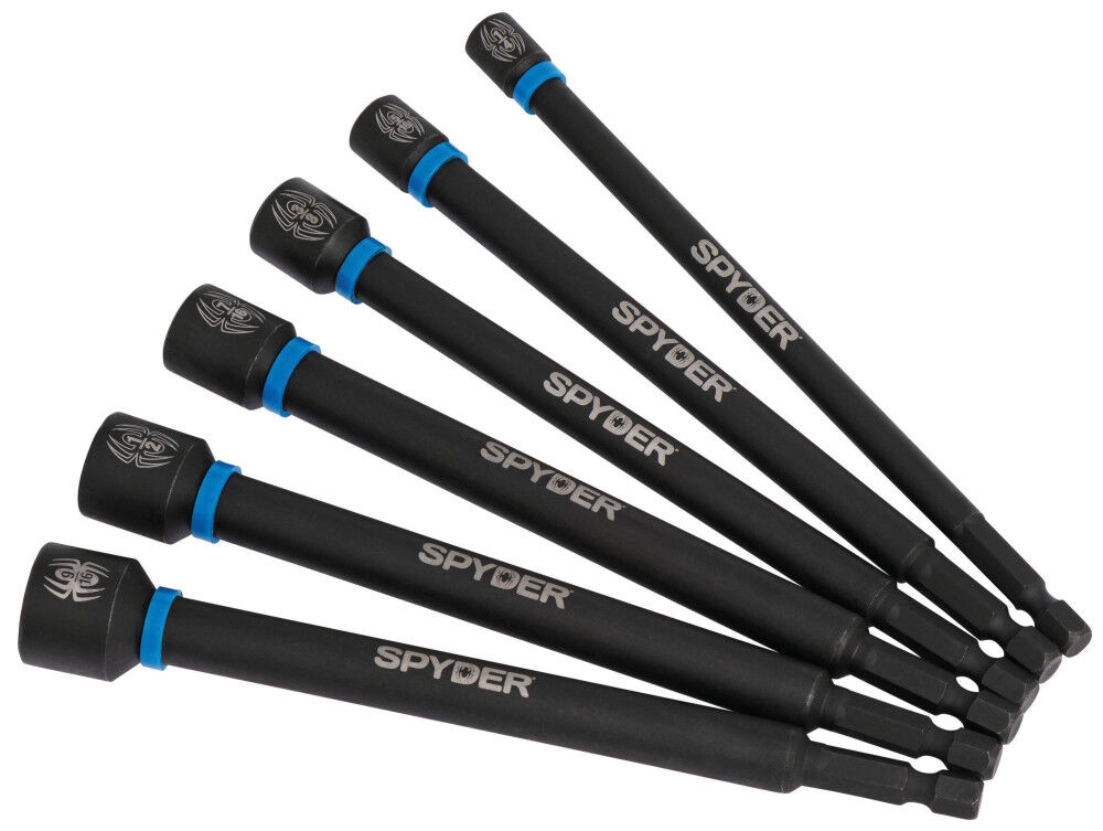 Spyder 6 Inch Magnetic Spline Drive SAE Nutsetter Set, 1/4 - 9/16 Inch, 6 Pieces, large image number 7