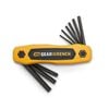 GEARWRENCH Hex Key Set SAE Folding 9pc, small image number 1