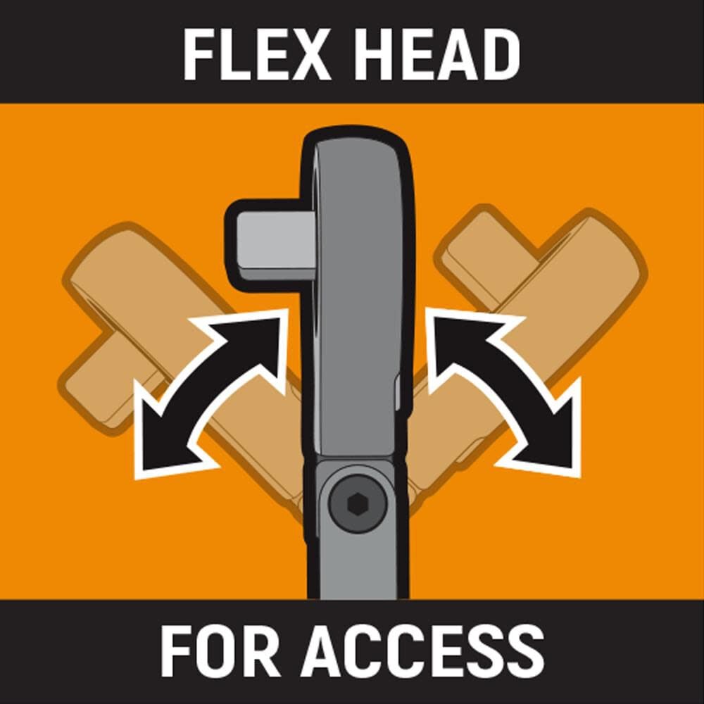 GEARWRENCH 120XP 1/2 Inch Drive Flex Head Electronic Torque
