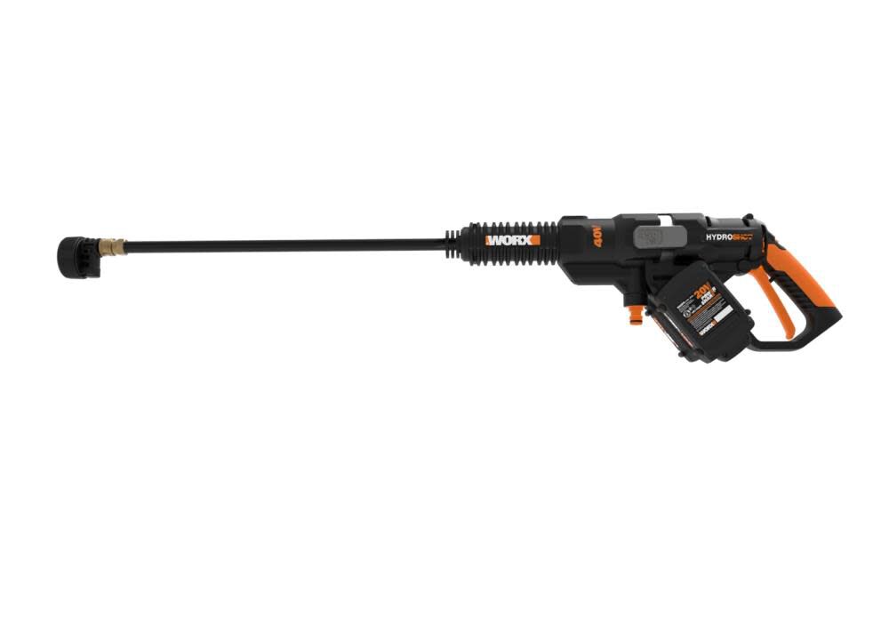 Worx POWER SHARE Hydroshot 450 PSI 0.9 GPM Battery Powered Cold Water Pressure Washer with 4-in-1 Nozzle 2.0Ah Kit, large image number 3