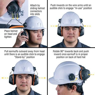 Klein Tools Earmuffs for Cap Style Helmets, large image number 3