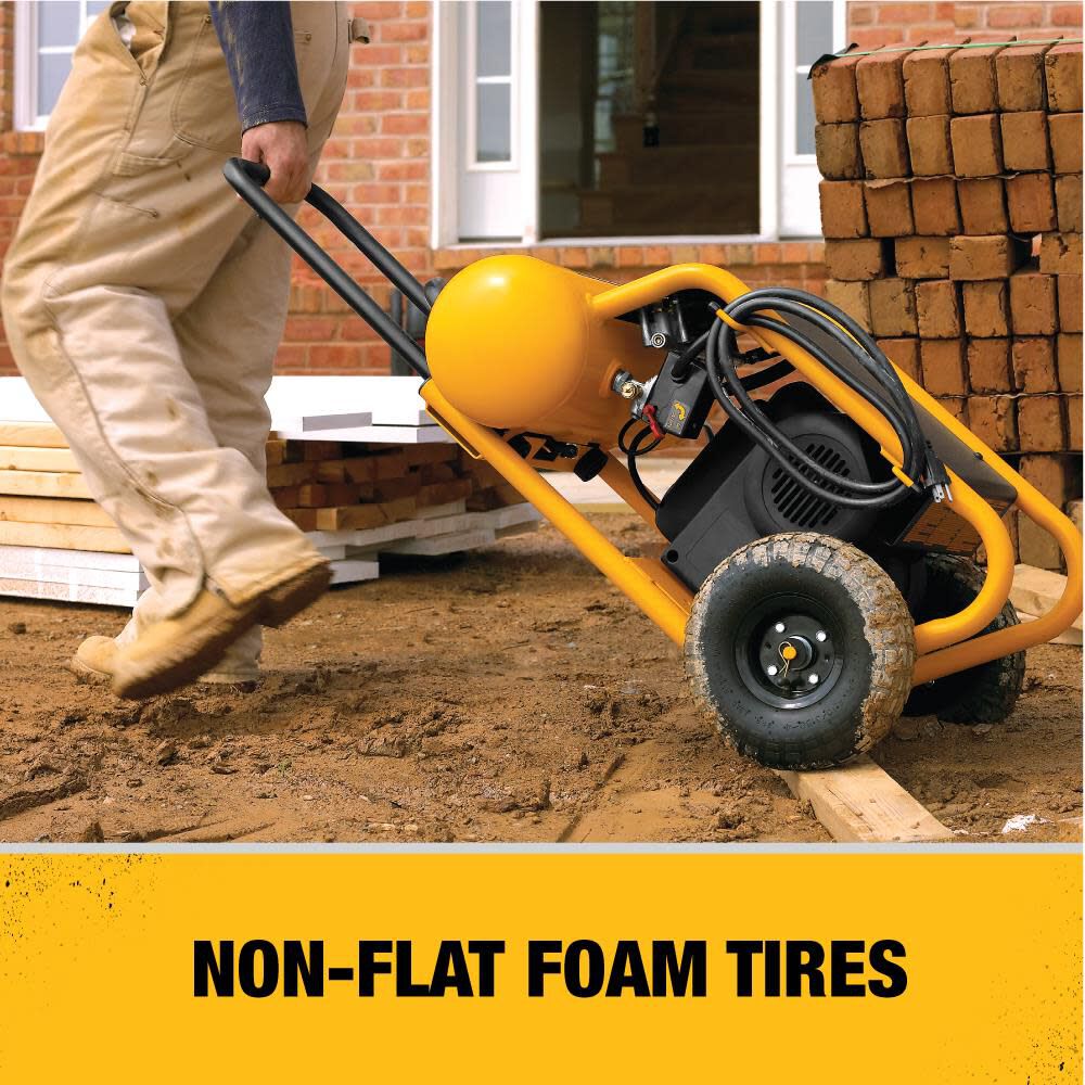 DEWALT HEAVY DUTY 200PSI 4.5 GALLON ELECTRIC WHEELED COMPRESSOR D55146