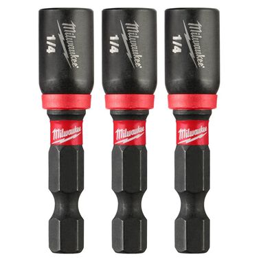 Milwaukee SHOCKWAVE Impact Duty 1/4 x 1-7/8 Magnetic Nut Driver 3PK