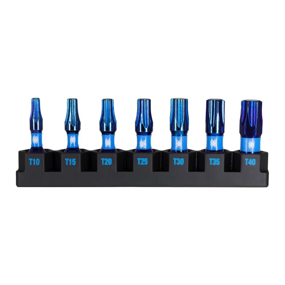 Spyder Impact Driver Torx Bit Set, T10 - T40, 7 Pieces, large image number 1