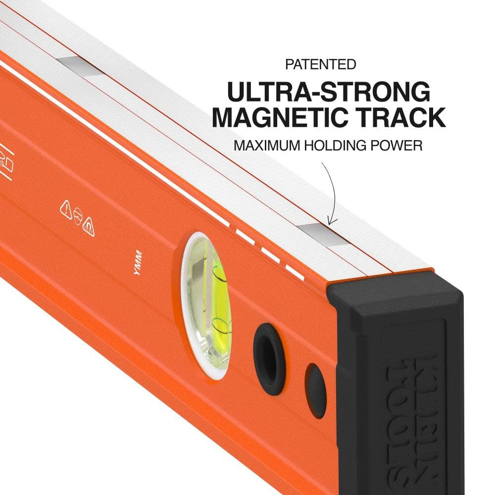 Klein Tools 3-Vial Magnetic Box Beam Level, 48-Inch, large image number 2