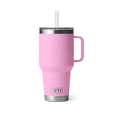 Yeti Rambler 35 Oz Mug with Straw Lid Power Pink