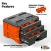 Klein Tools MODbox Multi-Depth Three-Drawer Toolbox, small image number 2
