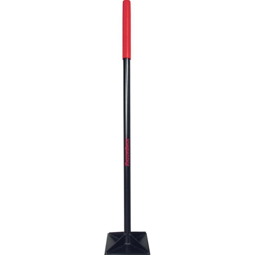 Razorback 8in x 8in Steel Tamper with 43.5in Ergonomic Grip Handle, large image number 2
