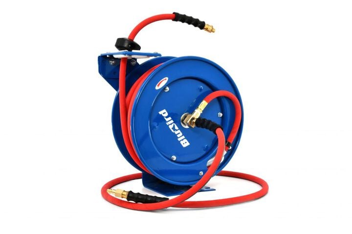 BluBird 1/2 Inch X 50 Ft. Patriot Pro Rubber Air Hose Reel Assembly, large image number 1