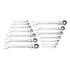 GEARWRENCH 14 Pc 90T 12 Point Flex Head Ratcheting Combination SAE Wrench Set, small image number 2