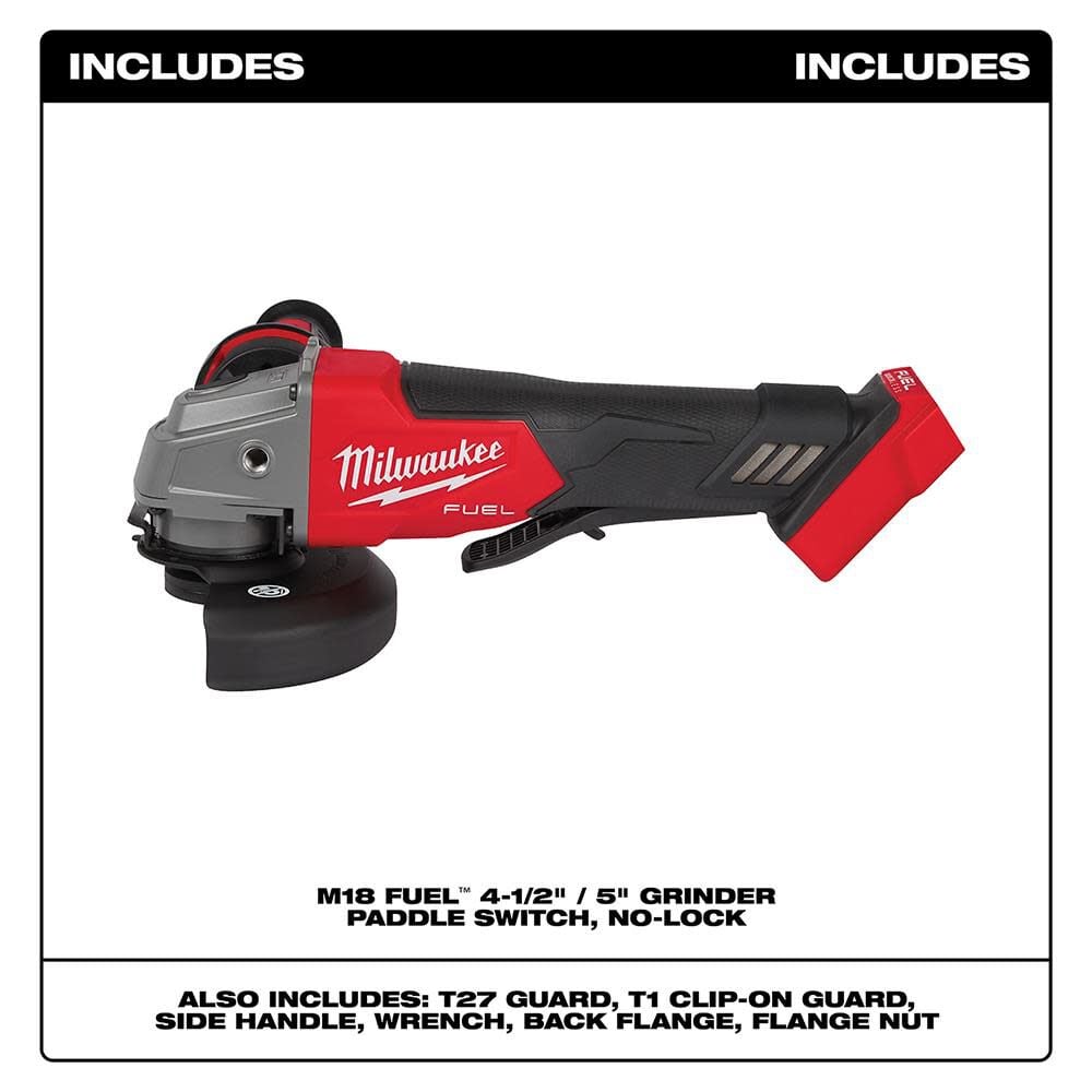 Milwaukee M18 Fuel 4 1 2inch 5inch Grinder Paddle Switch No Lock Bare Tool 2880 20 Simolary simolary.com 6