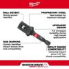 Milwaukee SHOCKWAVE Square Socket Adapter 1/4in Hex to 1/2in, small image number 2