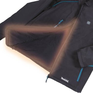 Makita 18V LXT Lithium-Ion Cordless Heated Jacket Jacket Only, large image number 9