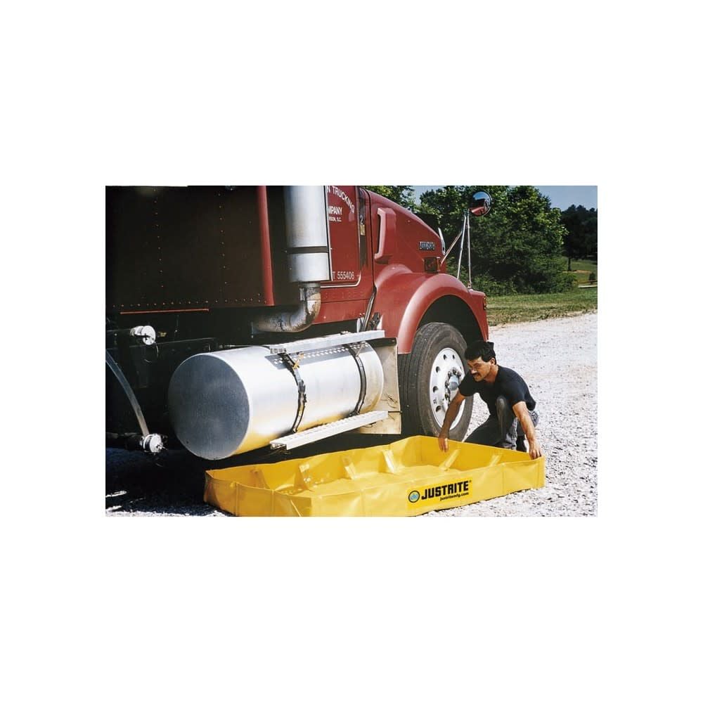 Justrite 119 Gallon Folding Spill Containment Berm 4 ft x 6 ft Yellow, large image number 3