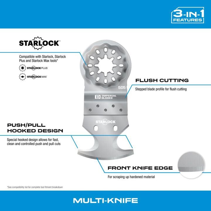 Imperial Blades Starlock Multi-Knife 3-IN-1 Features 100pc, large image number 2