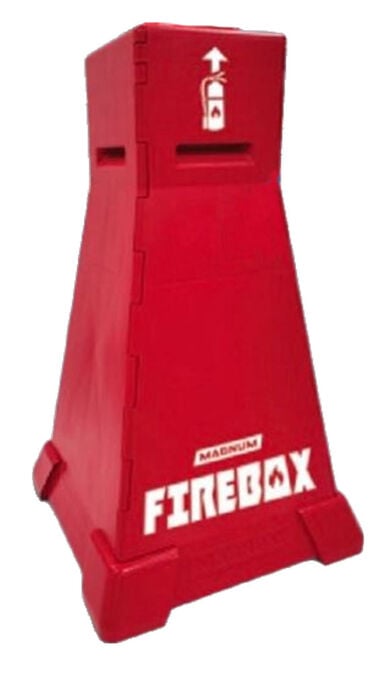 Magnum Tool Group FIREBOX Emergency Fire Extinguisher Safety Station Stand