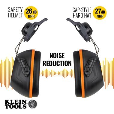 Klein Tools Earmuffs for Cap Style Helmets, large image number 1