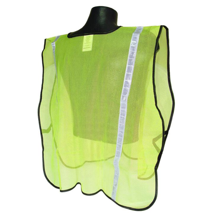 Radians SV1 Non Rated Safety Vests with 1in Tape Hi Viz Green 2X-5X, large image number 1
