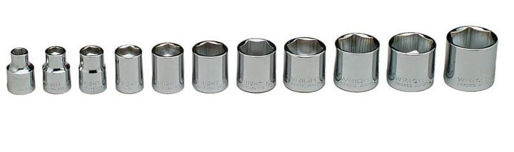 Wright Tool 3/8 In. Drive 11 pc. 6 pt Socket Set
