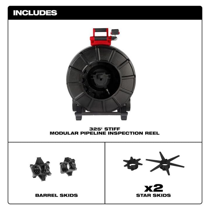 Milwaukee 325 Ft. Stiff Modular Pipeline Inspection Reel, large image number 2