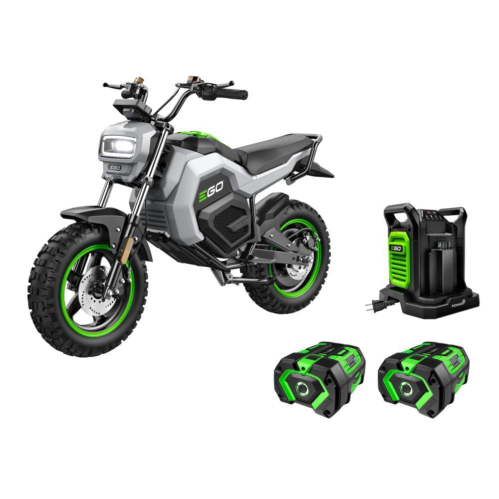 EGO Mini Bike with 7.5Ah Battery 2pk and Dual Port Charger Kit