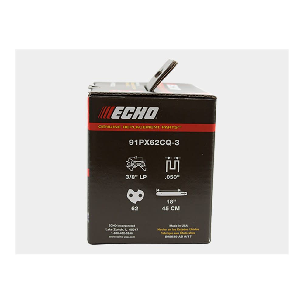 Echo 18 in 62DL 91PX Replacement Chainsaw Chain 3pk, large image number 3