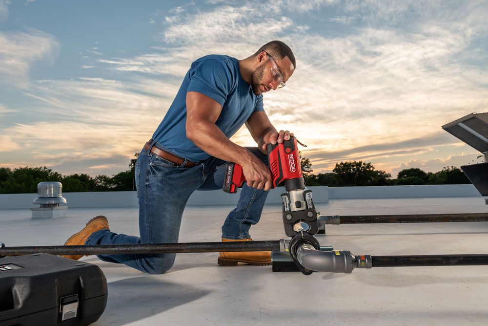 Ridgid RP 350 ProPress Pressing Tool Kit with 1/2 Inch - 1 Inch MegaPress Jaws, large image number 9