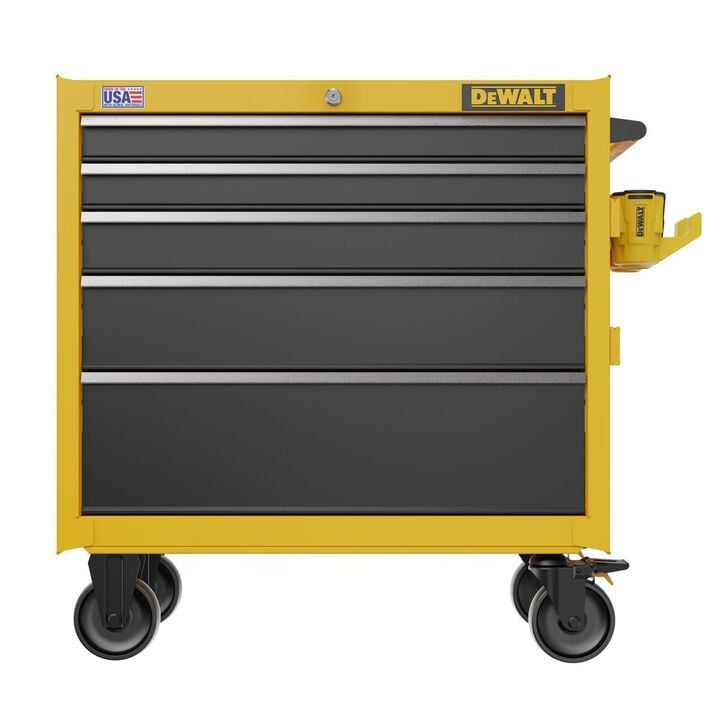 DEWALT 37in 5-Drawer Rolling Tool Cabinet, large image number 4