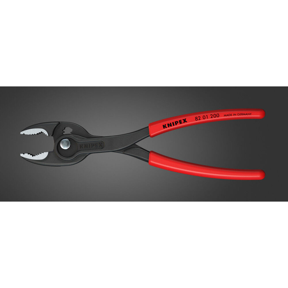 Knipex 8 In. TwinGrip Slip Joint Pliers with Dipped Handle 82 01 200 Acme Tools