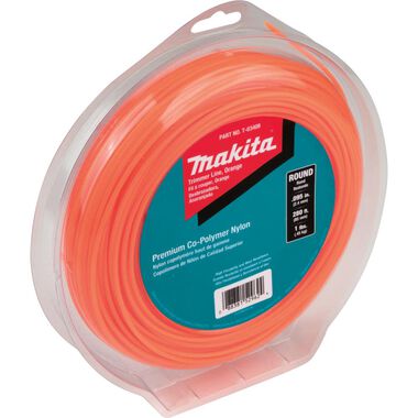 Makita Round Trimmer Line 0.095 Orange 280 1 lbs., large image number 1