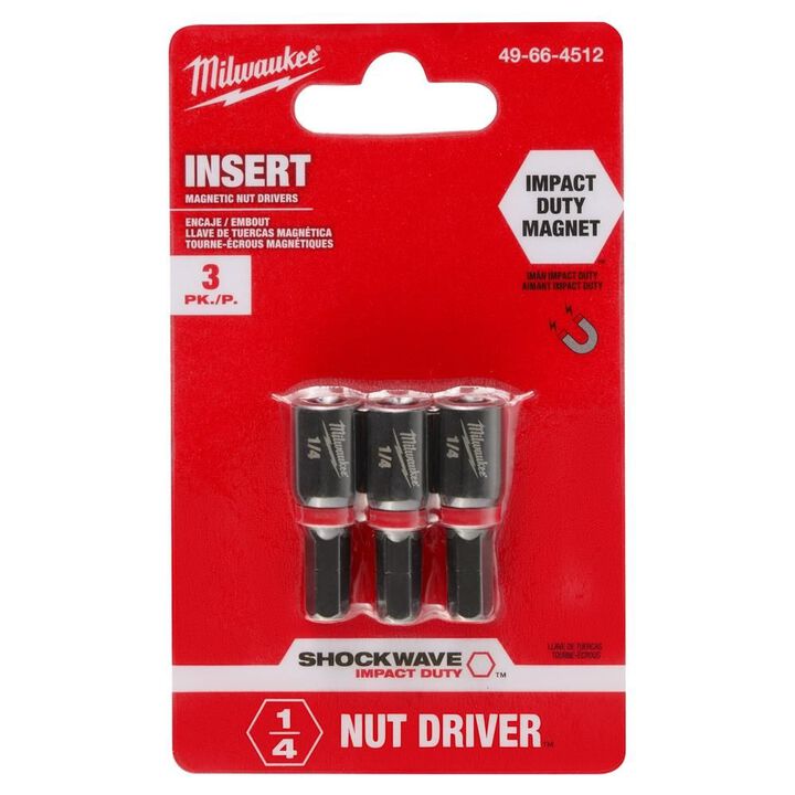 Milwaukee SHOCKWAVE 1/4 in. Insert Nut Driver 3PK, large image number 9